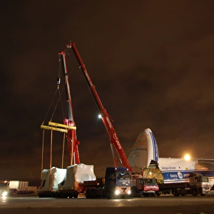 Volga Dnepr Airlines delivering oil and gas equipment f