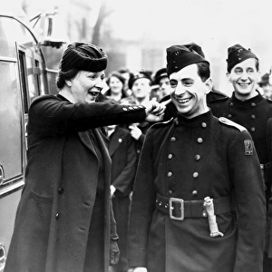 Volunteer firefighters help the war effort in London, WW2