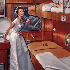 Póster de la compañía Wagons-Lit