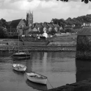 Aberaeron Harbour Print, Wales, 1960s