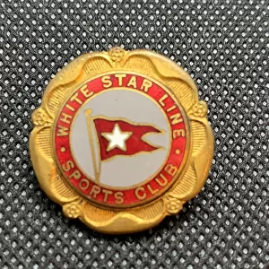 White Star Line, sports club brooch