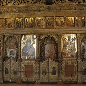 Wooden iconostasis by Angelos Masketis. 17th century. Byzant