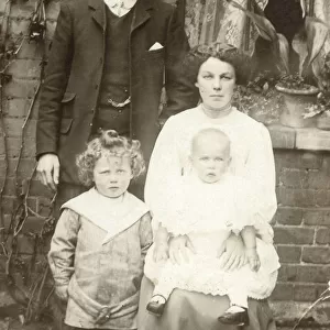 Working Class family in their Sunday Best Attire