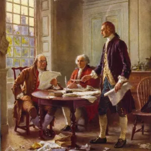 Writing the Declaration of Independence, 1776