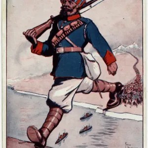 La Primera Guerra Mundial Carta de postre India se une