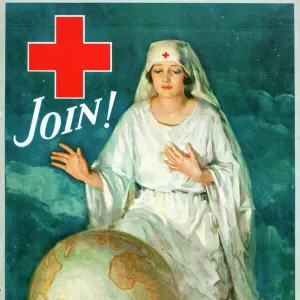 WW1 poster, Red Cross recruitment