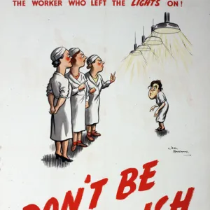 WW2 poster, Don t be fuel-ish