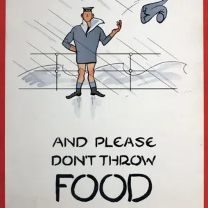 WW2 Anti-Waste Print: Sailor Discards Trousers WW2 Anti-Waste Print: Sailor Discards Trousers