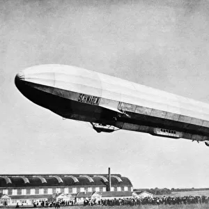 Zeppelin LZ-9 Schwaben Airship Flying in 1911