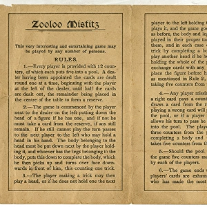 Zooloo Misfitz instruction leaflet
