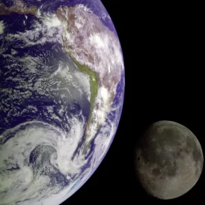 The Earth and Moon