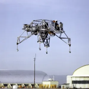 Lunar Landing Research Vehicle in Flight