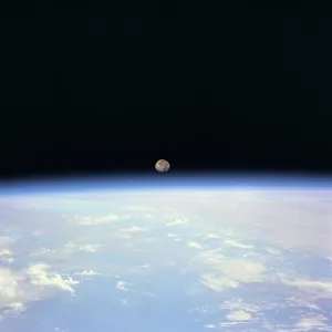 Moon Set over Earth