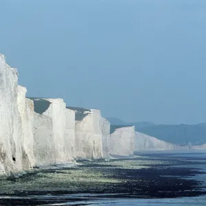 CHALK CLIFFS - Seven Sisters, white cliffs of dover. East Sussex