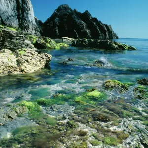 Lundy UK - low spring tide on Bristol Channel