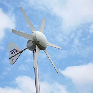 Small Rutland 913 pole mounted wind turbine - Stratford Racecourse Warwickshire UK