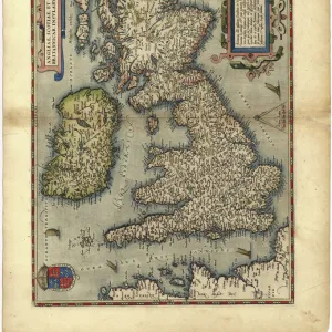 16th century map of the British Isles