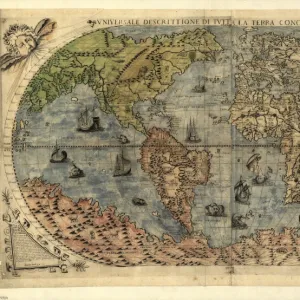 16th century world map