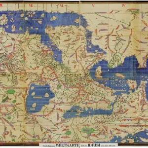 Al-Idrisis world map, 1154