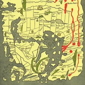 Anglo-Saxon 10th century world map