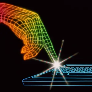 Computer Keyboard Print