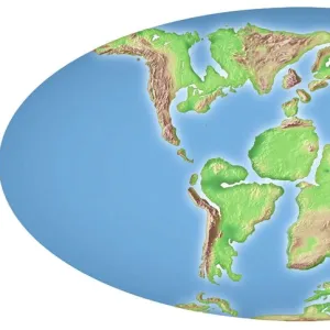 Continental drift, 100 million years ago