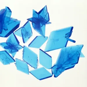 Copper sulphate crystals