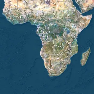 DR Congo, satellite image