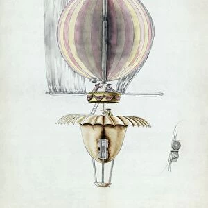 Early hot air balloon design, 1783