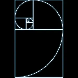 Fibonacci spiral, artwork