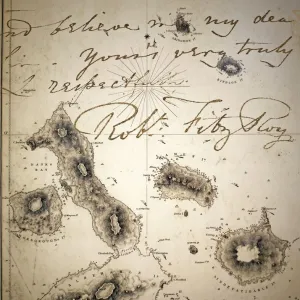 Galapagos Admiralty map by Fitzroy Beagle