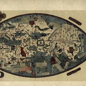 Genoese world map, 1450