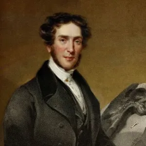 Print of Gideon Mantell, a portrait engraving Print of Gideon Mantell, a portrait engraving