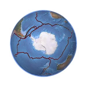 Global tectonics, Antarctic Plate C016 / 0578