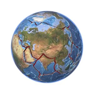Global tectonics, Eurasian Plate C016 / 0580