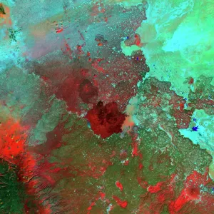 Syrian Desert Satellite Image Print Syrian Desert Satellite Image Print
