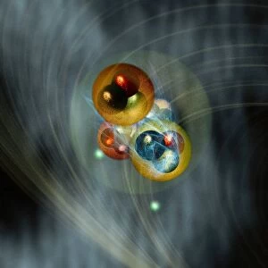 Helium atom, conceptual model C013 / 5600