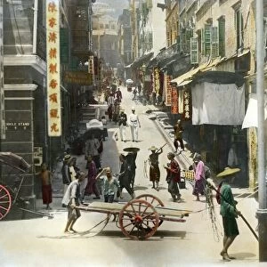 Hong Kong street scene, 1890s C016 / 4499