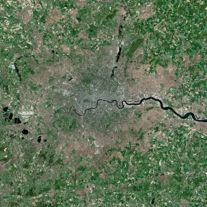 London, UK, satellite image