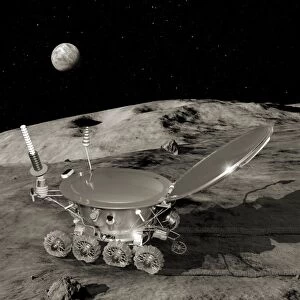 Lunokhod 1 lunar rover, artwork