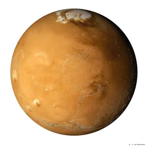 Mars, composite satellite image