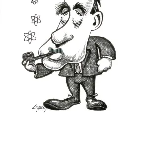 Niels Bohr, caricature