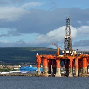 Oil drilling rig, North Sea