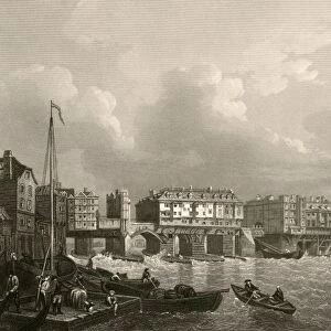 Old London Bridge, 1745