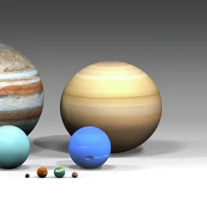 Sizes of Solar System planets compared