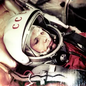 Yuri Gagarin onboard Vostok 1