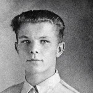 Yuri Gagarin as a teenager, 1950