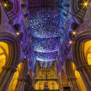 Origami Angels Print - Hexham Abbey, Northumberland