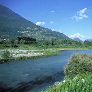 Adda River, Valtellina, Lombardy, Italy, Europe