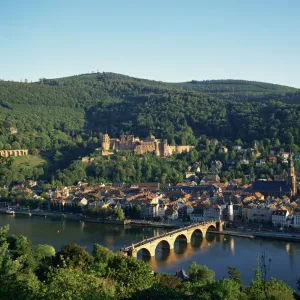 Aerial view over Heidelberg